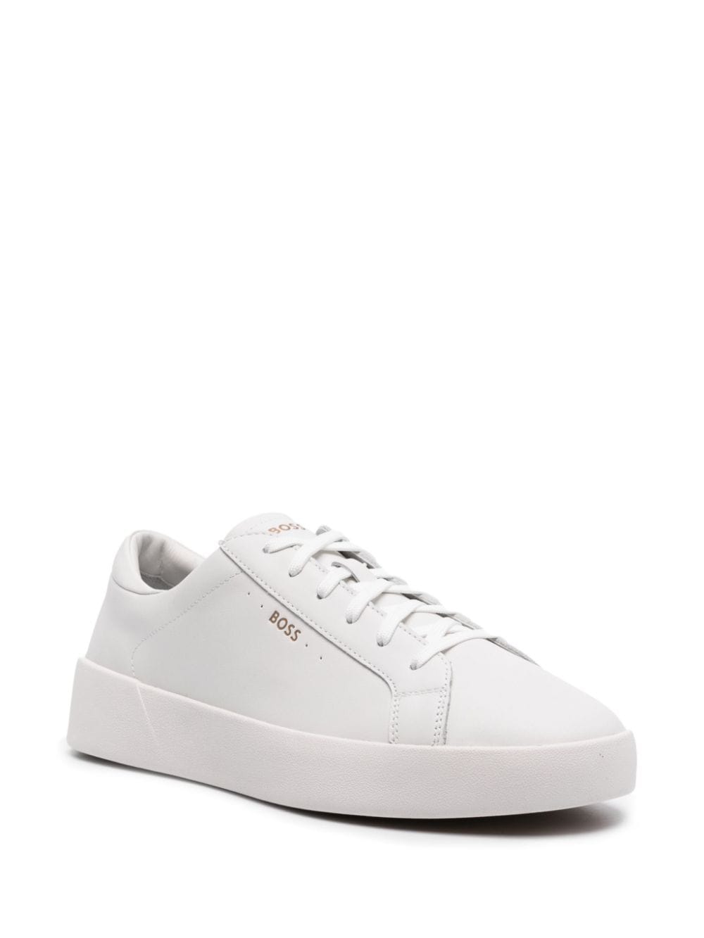 BOSS lace-up leather sneakers