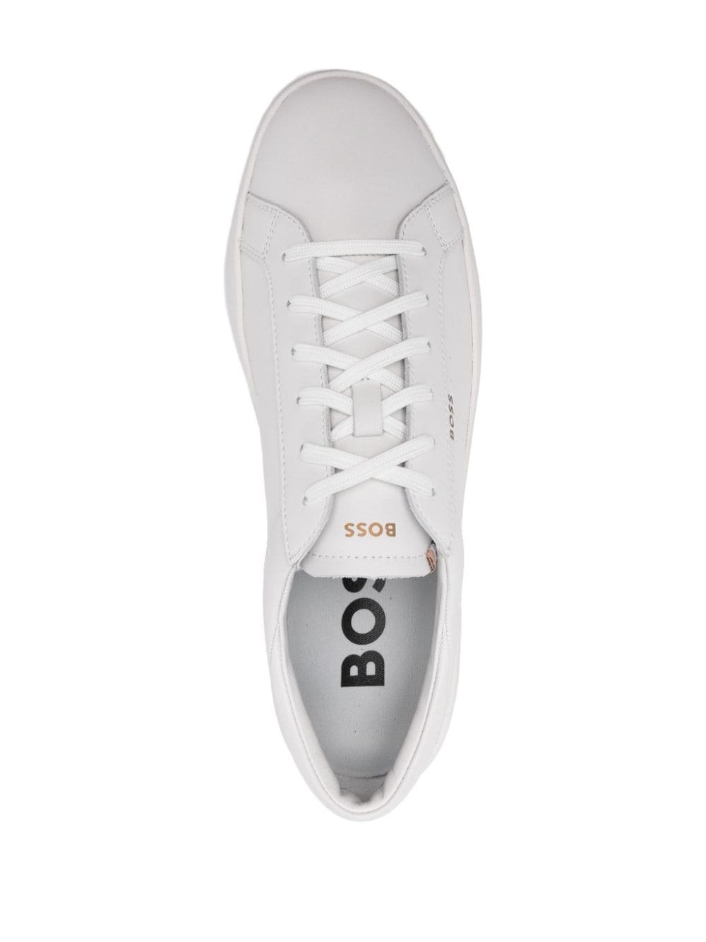 BOSS lace-up leather sneakers