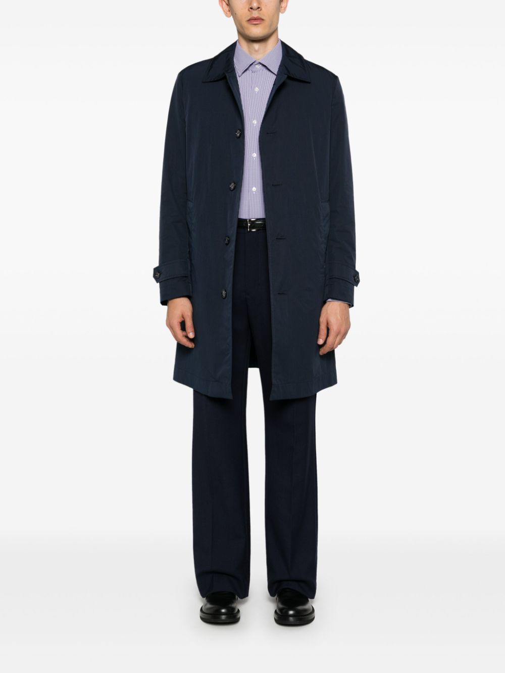 BOSS check-pattern long sleeve shirt