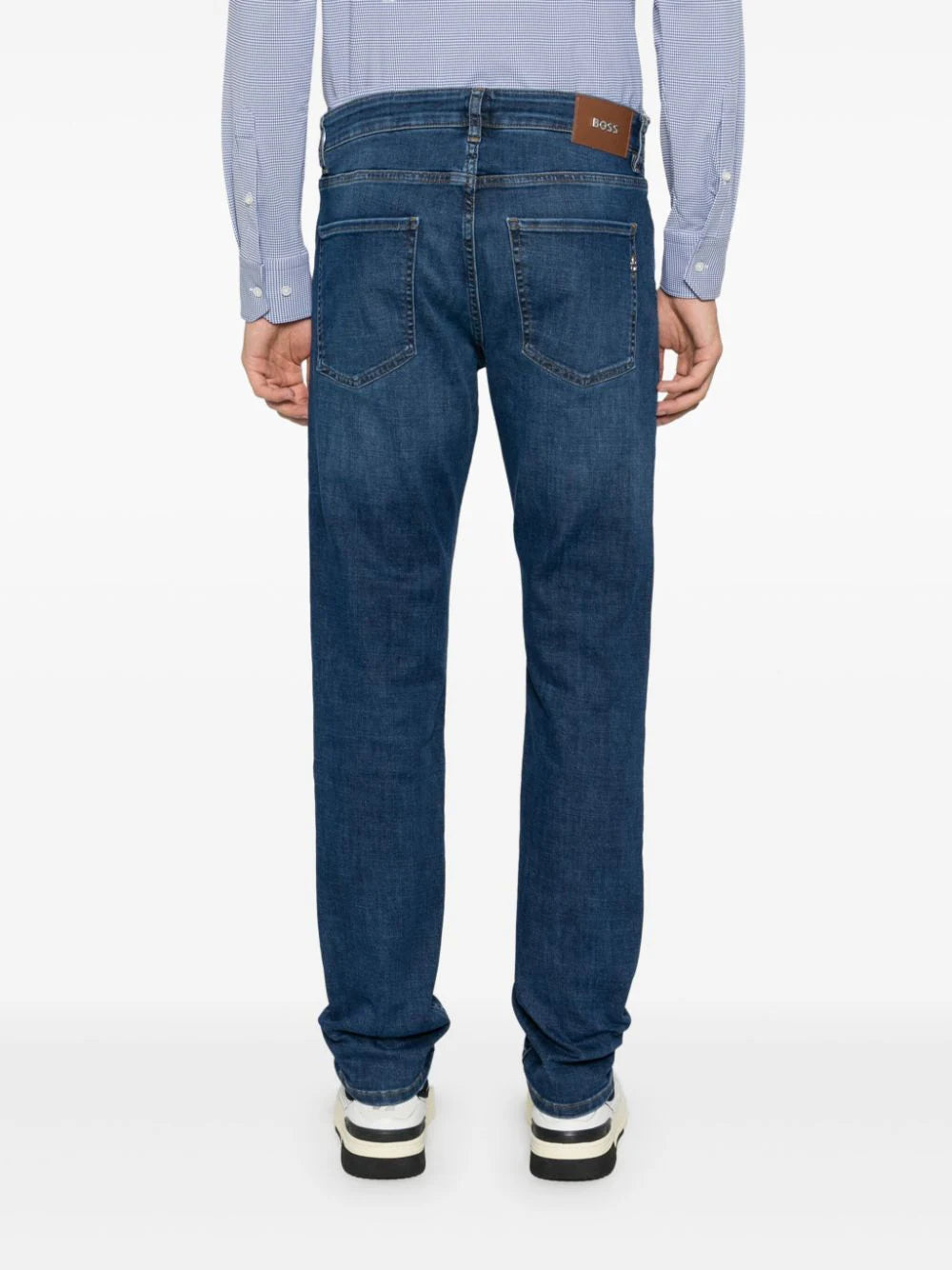 BOSS  mid-rise straight-leg jeans