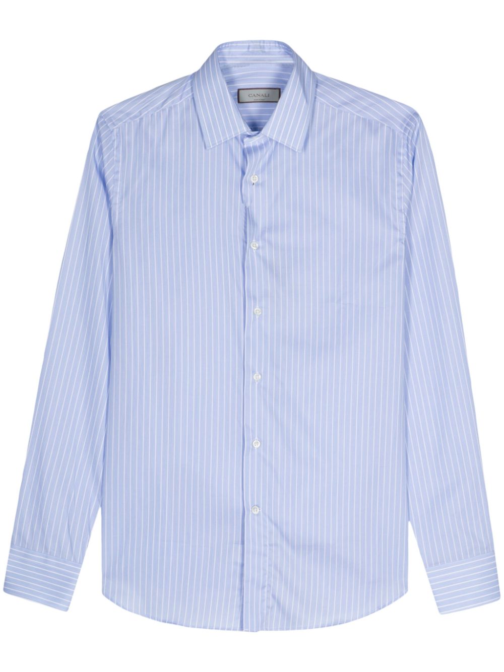 Canali  stripe-pattern cotton shirt