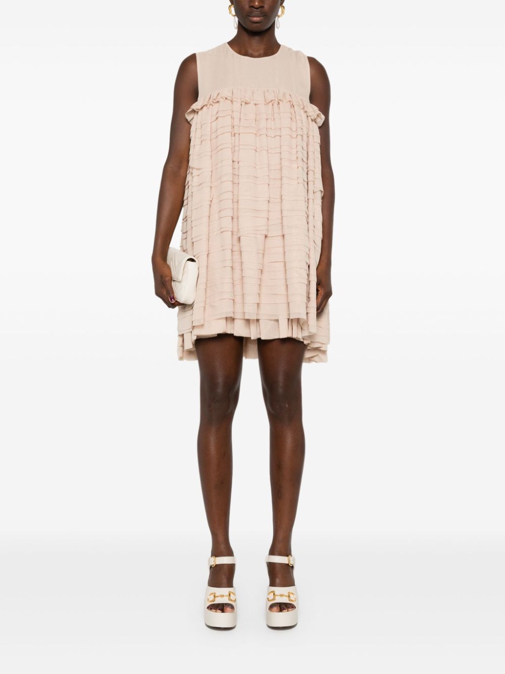 Baruni  ruffled mini dress