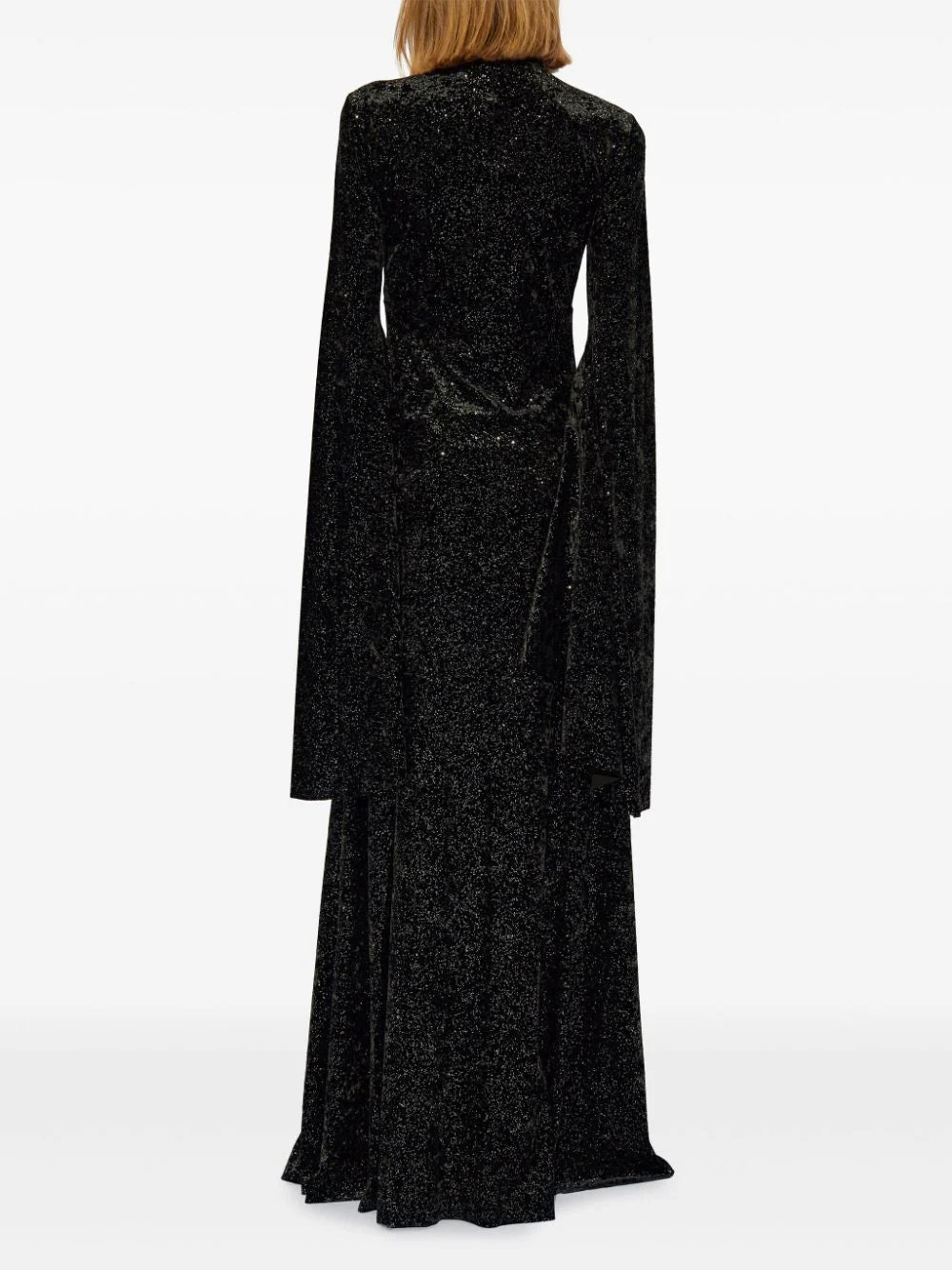 Balenciaga  oversize-sleeve maxi dress