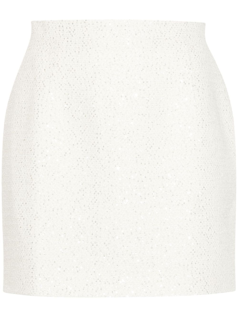 Alessandra Rich  sequin-embellished tweed miniskirt