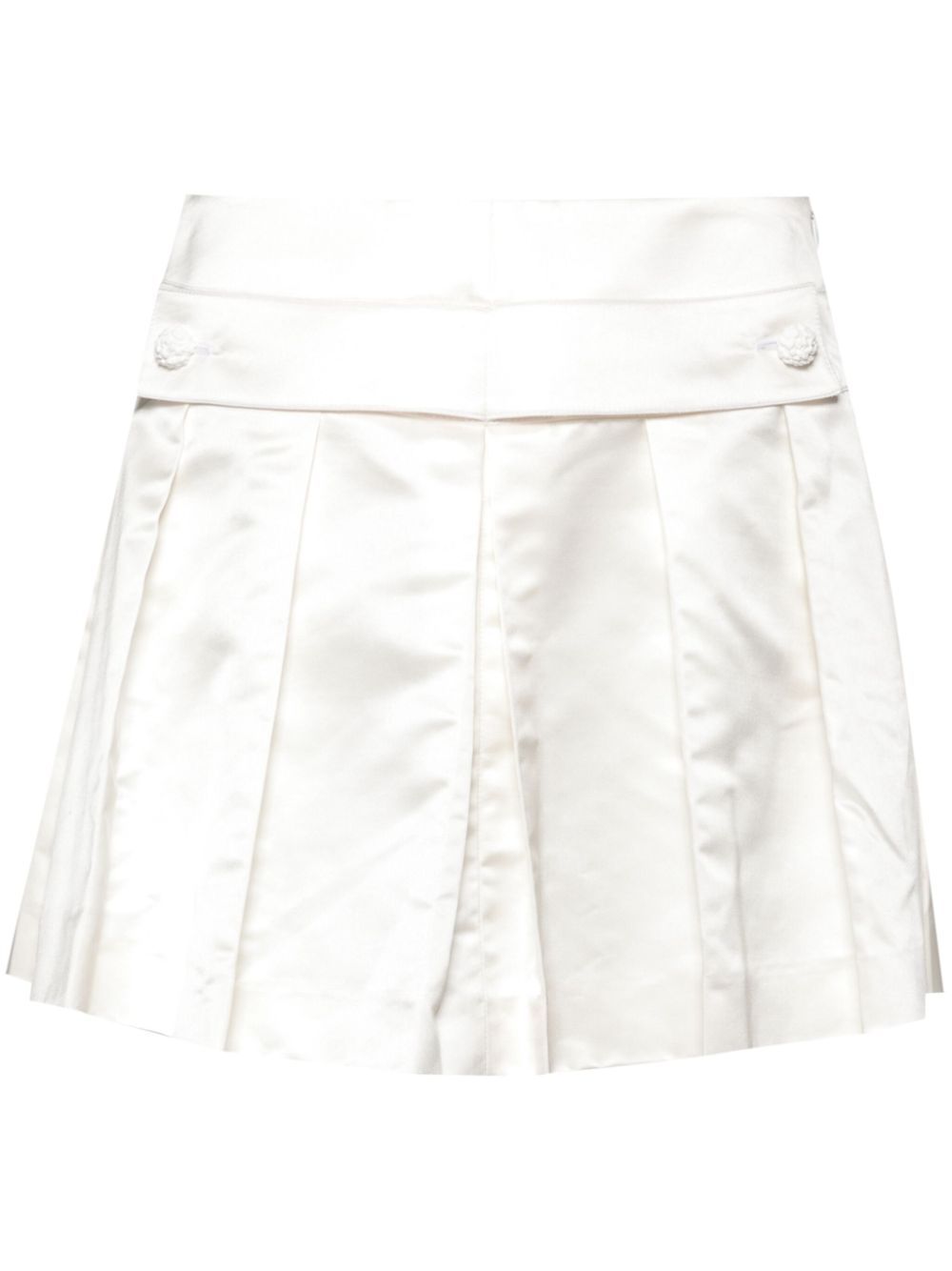 Almaz  pleated satin skirt