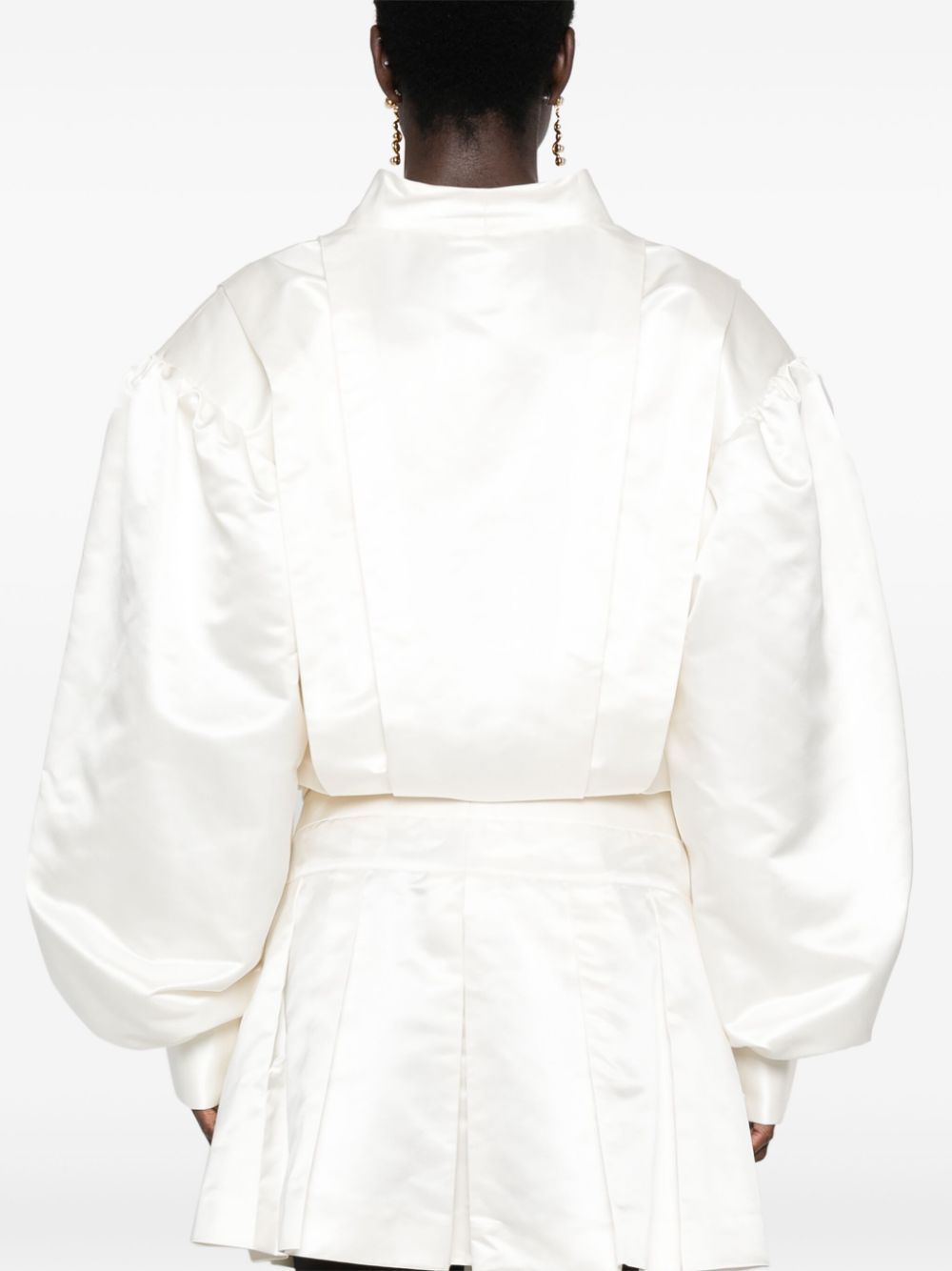 Almaz  OV Boxer pleated satin jacket