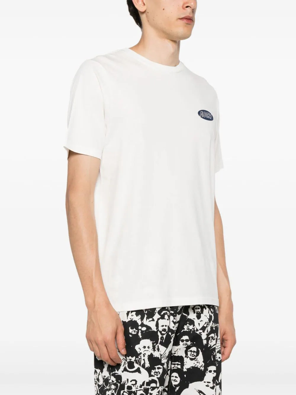 Autry  logo-stamp cotton T-shirt