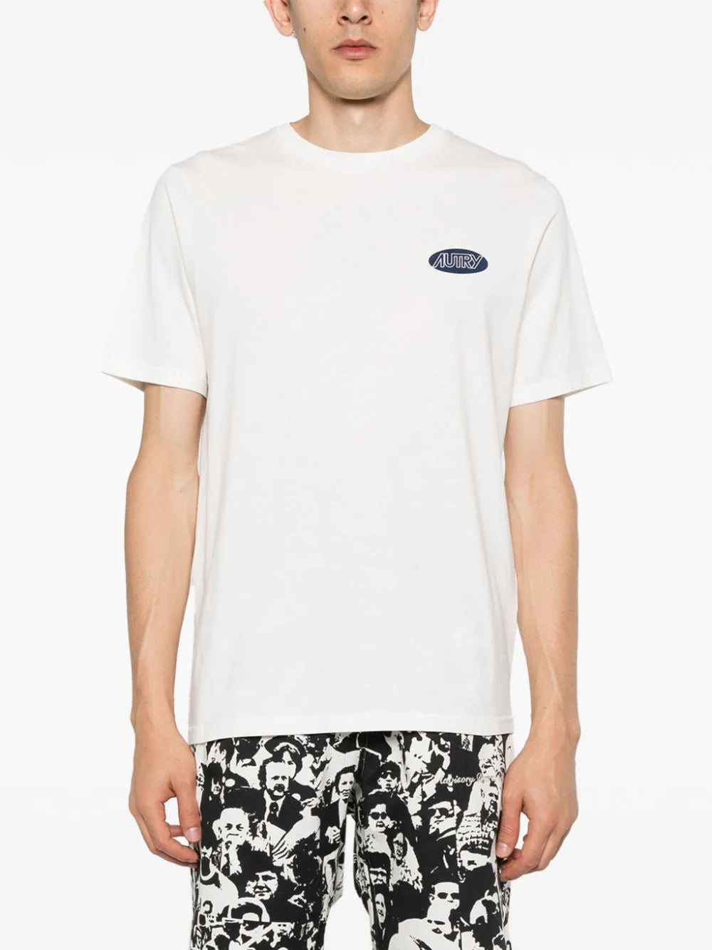 Autry  logo-stamp cotton T-shirt