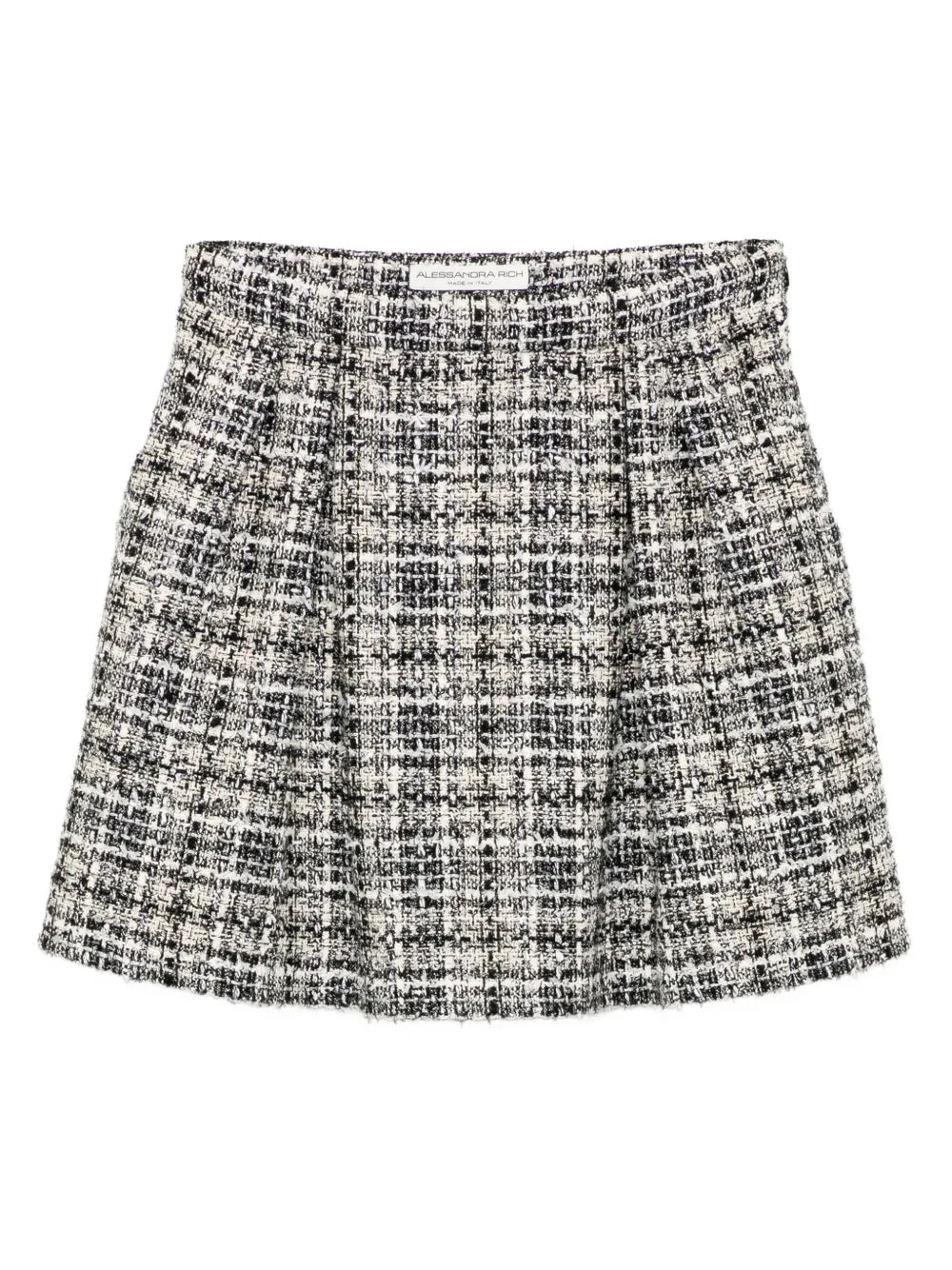 Alessandra Rich  checked lurex tweed skirt