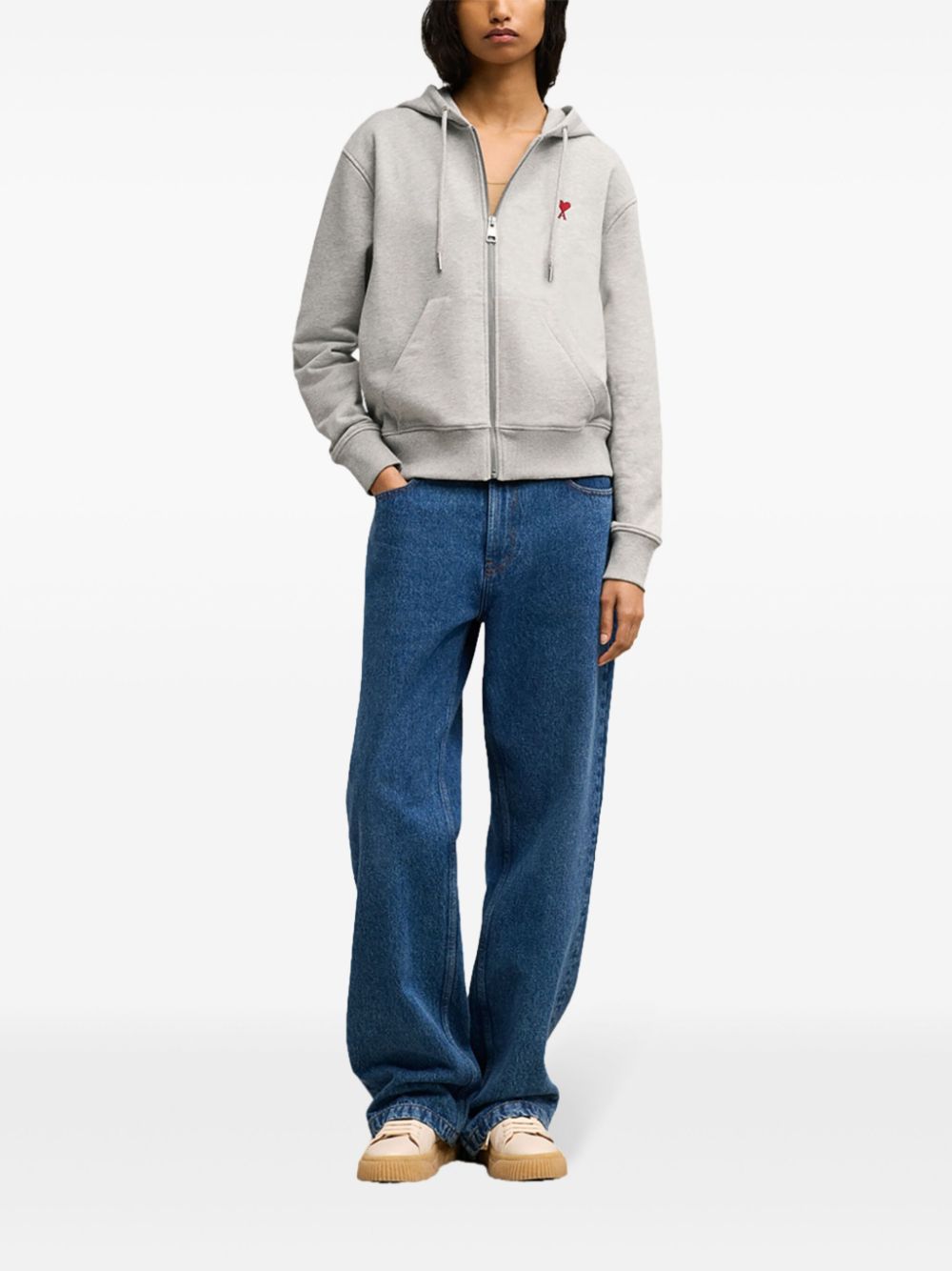 AMI Paris  Ami de Coeur zipped hoodie