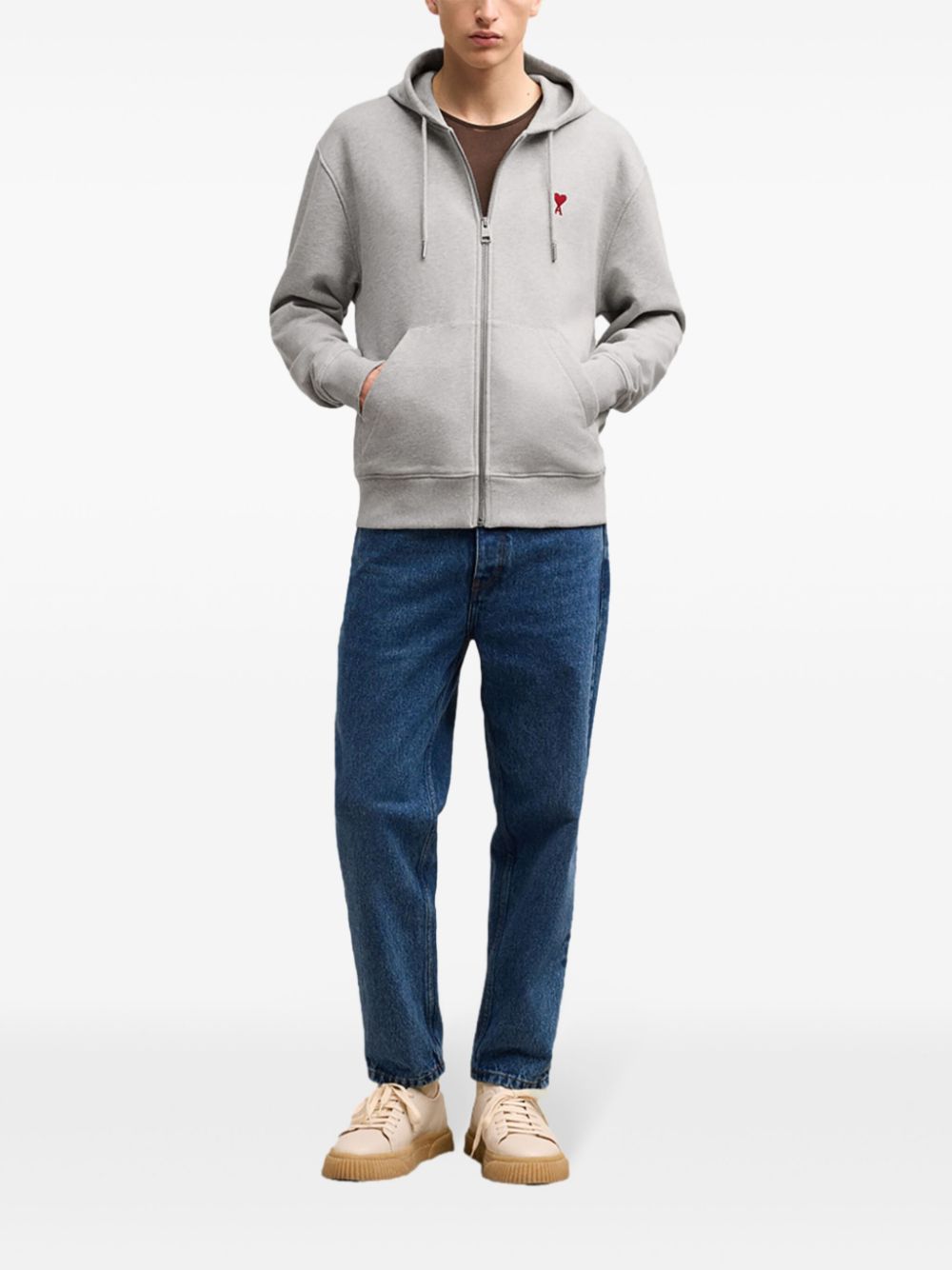 AMI Paris  Ami de Coeur zipped hoodie