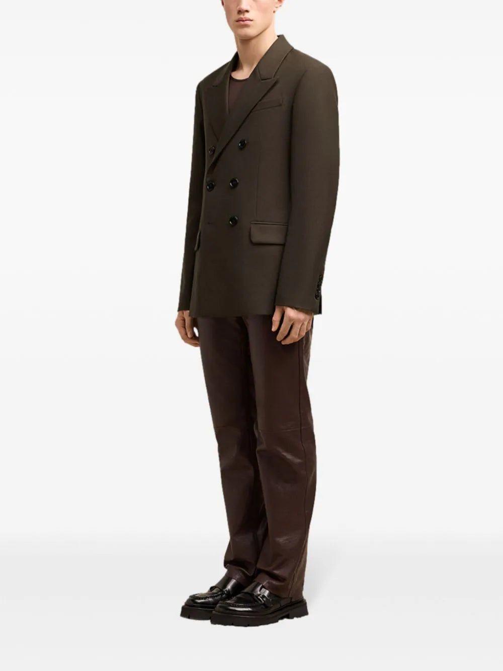 AMI Paris  double-breasted wool blazer