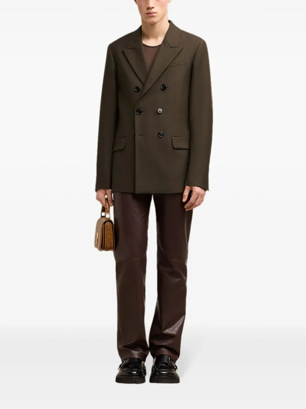 AMI Paris  double-breasted wool blazer