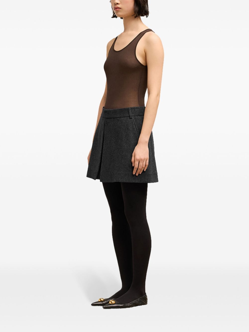 AMI Paris  panelled mini skirt