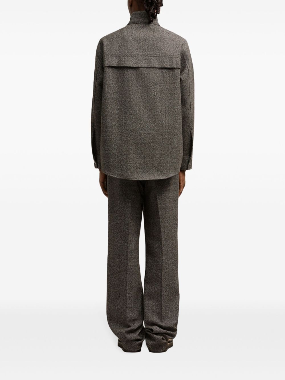 AMI Paris houndstooth high-collar shirt - Image 4