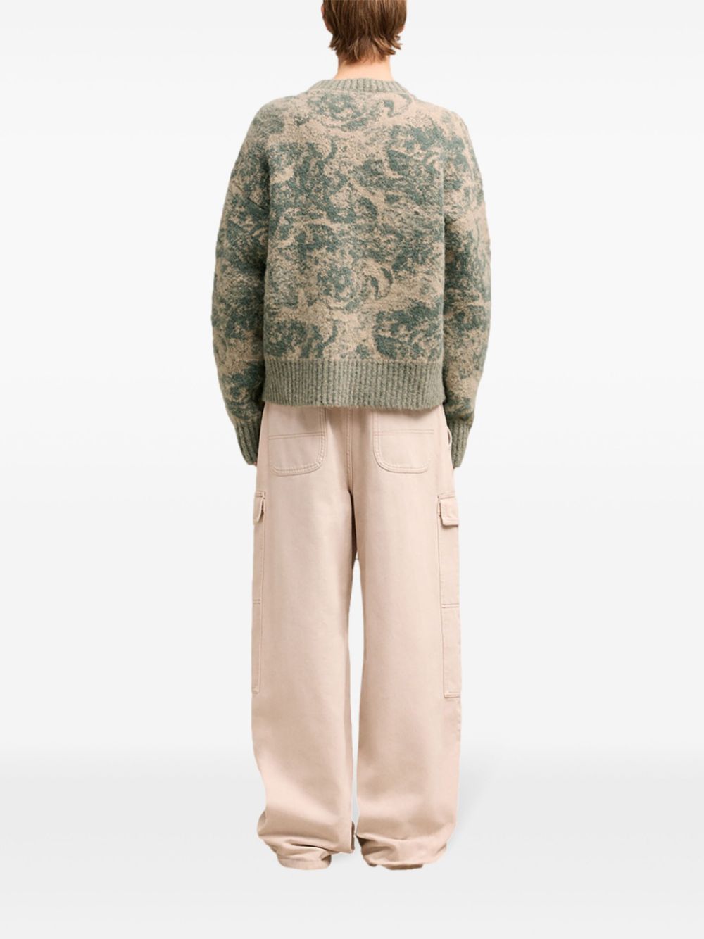 AMI Paris jacquard wool blend jumper - Image 4