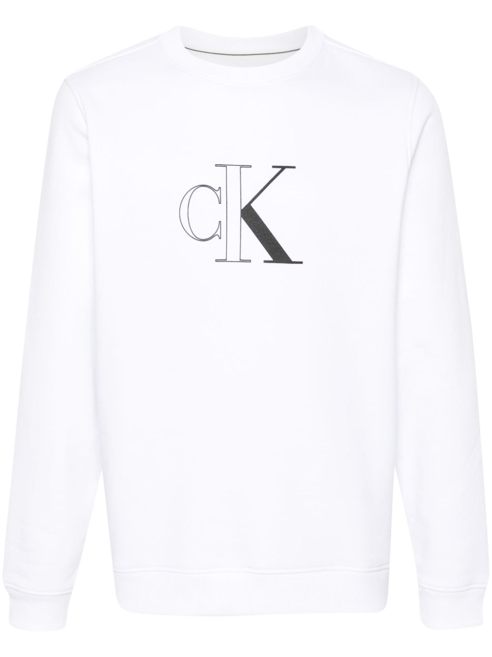 Calvin Klein  logo-print jersey hoodie