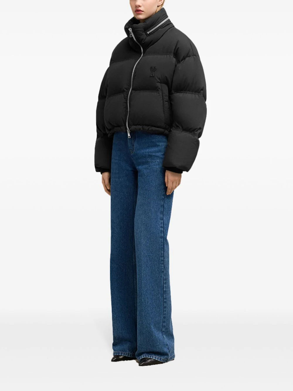 AMI Paris  logo-print puff jacket
