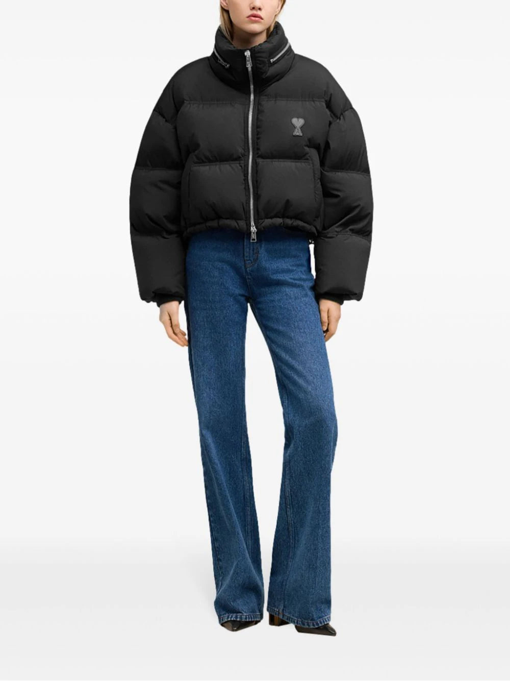 AMI Paris  logo-print puff jacket