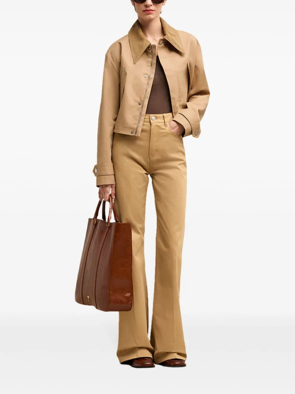 AMI Paris corduroy collar jacket