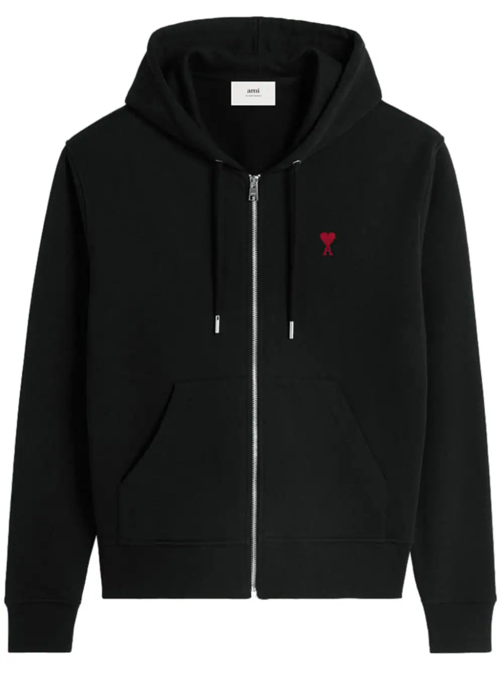 AMI Paris  Ami de Coeur zipped cotton hoodie