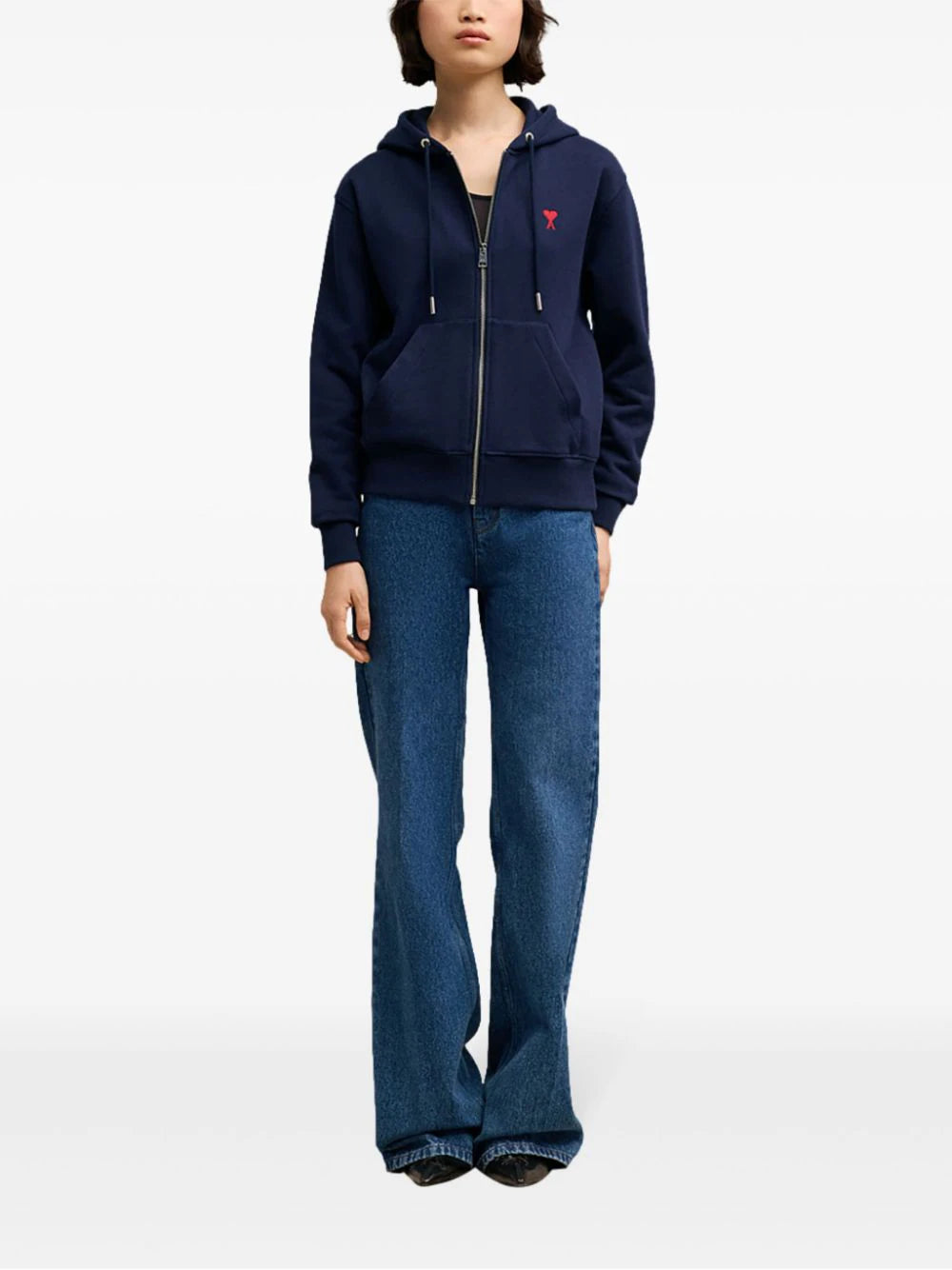 AMI Paris Ami de Coeur organic cotton hoodie