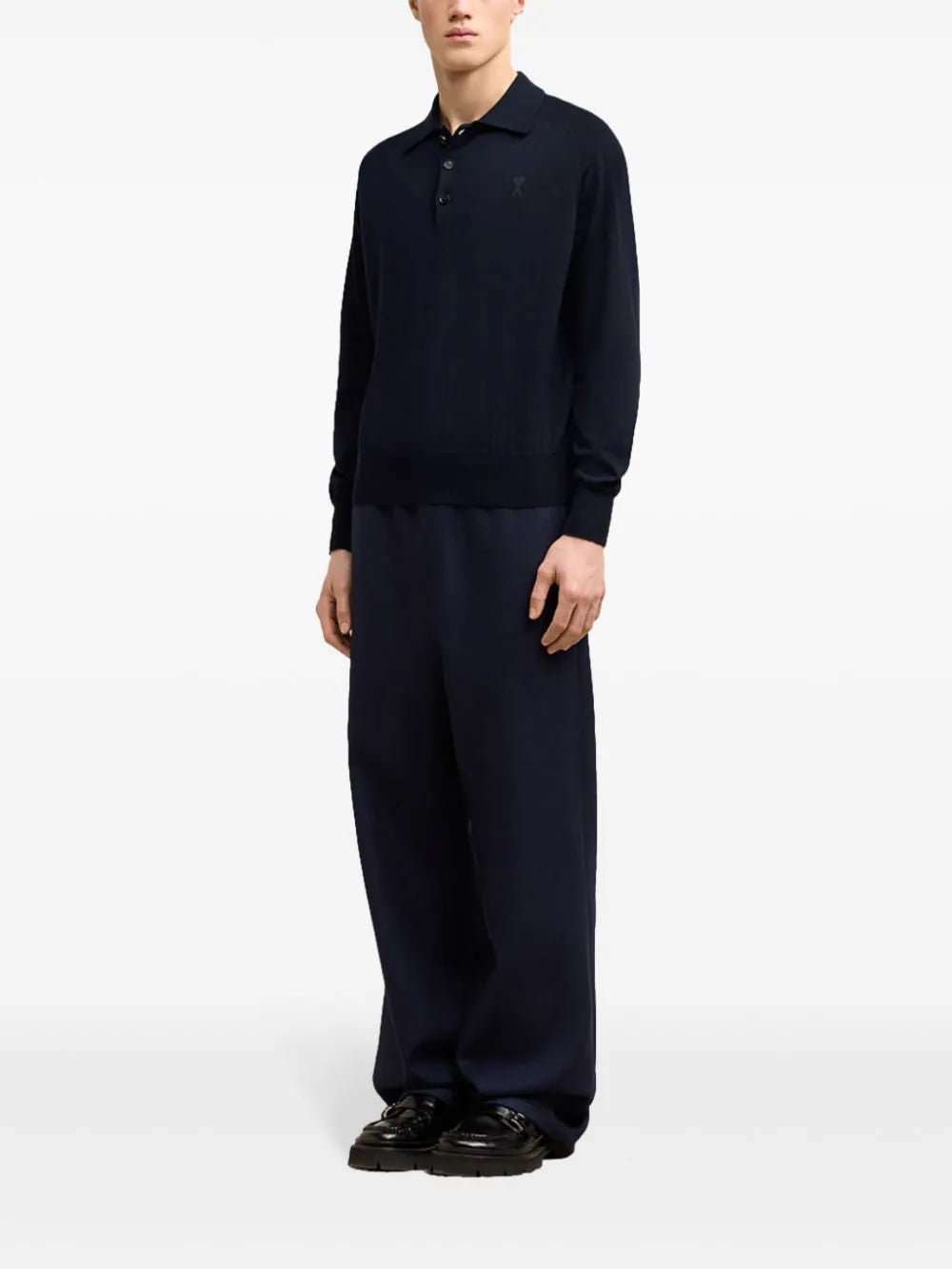 AMI Paris Ami de Coeur wool polo shirt