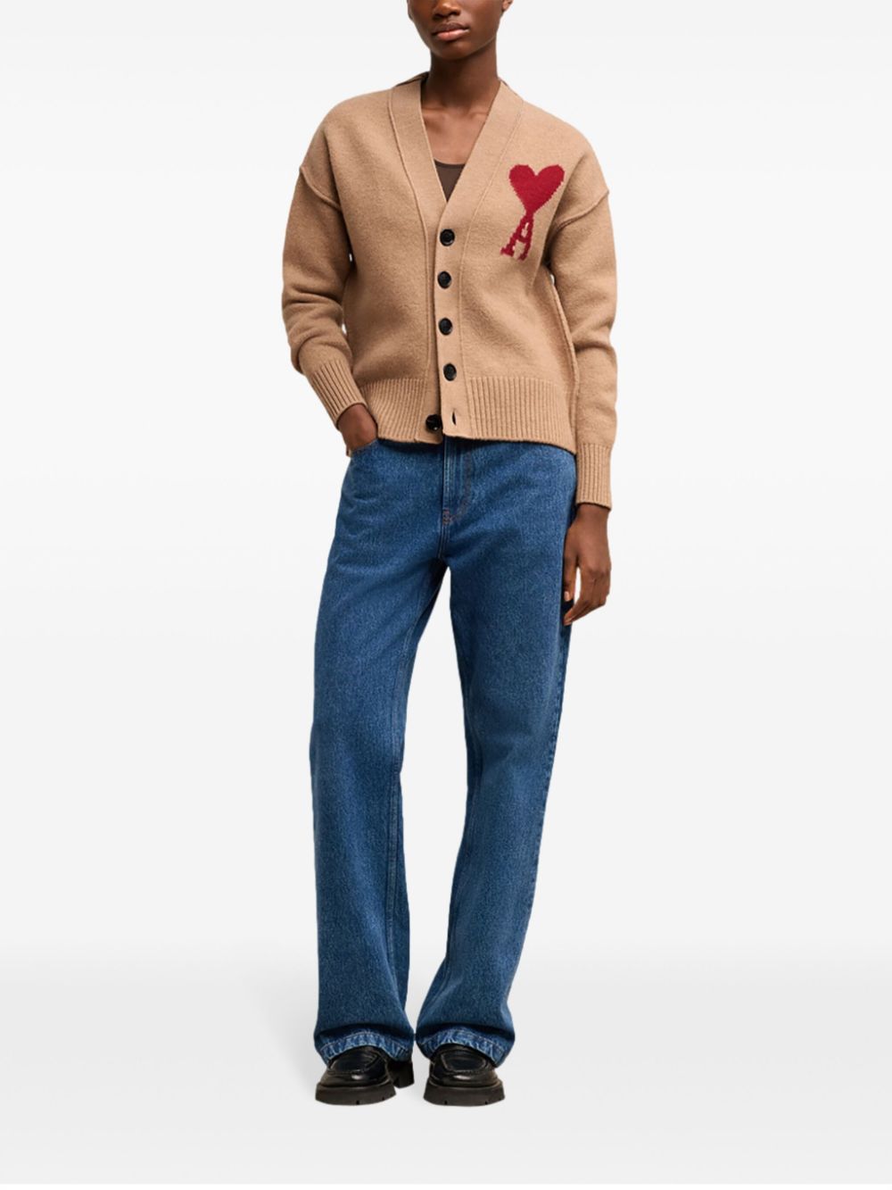 AMI Paris  Ami de Coeur wool cardigan