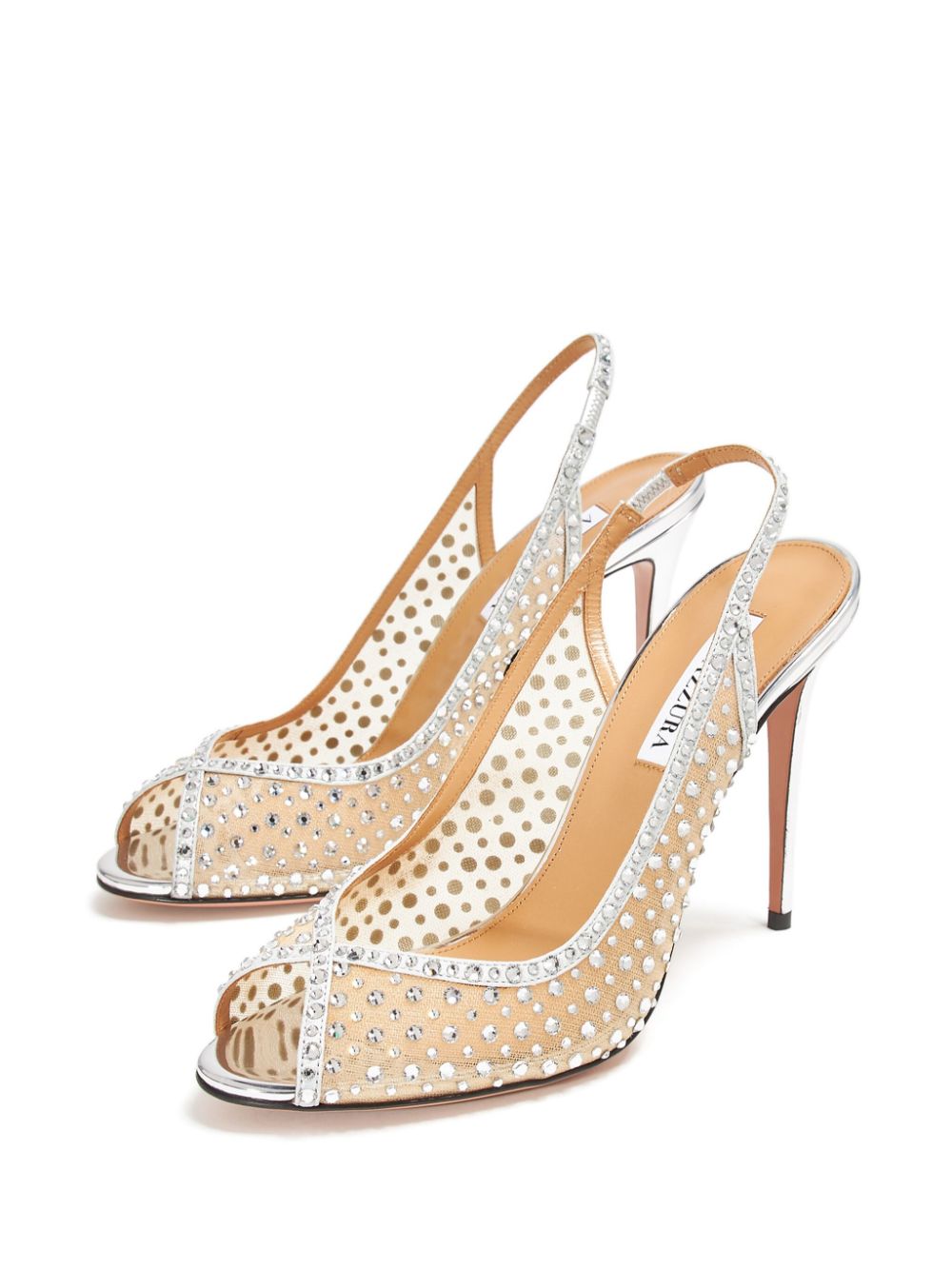 Aquazzura 105mm Crystal Lover sandals