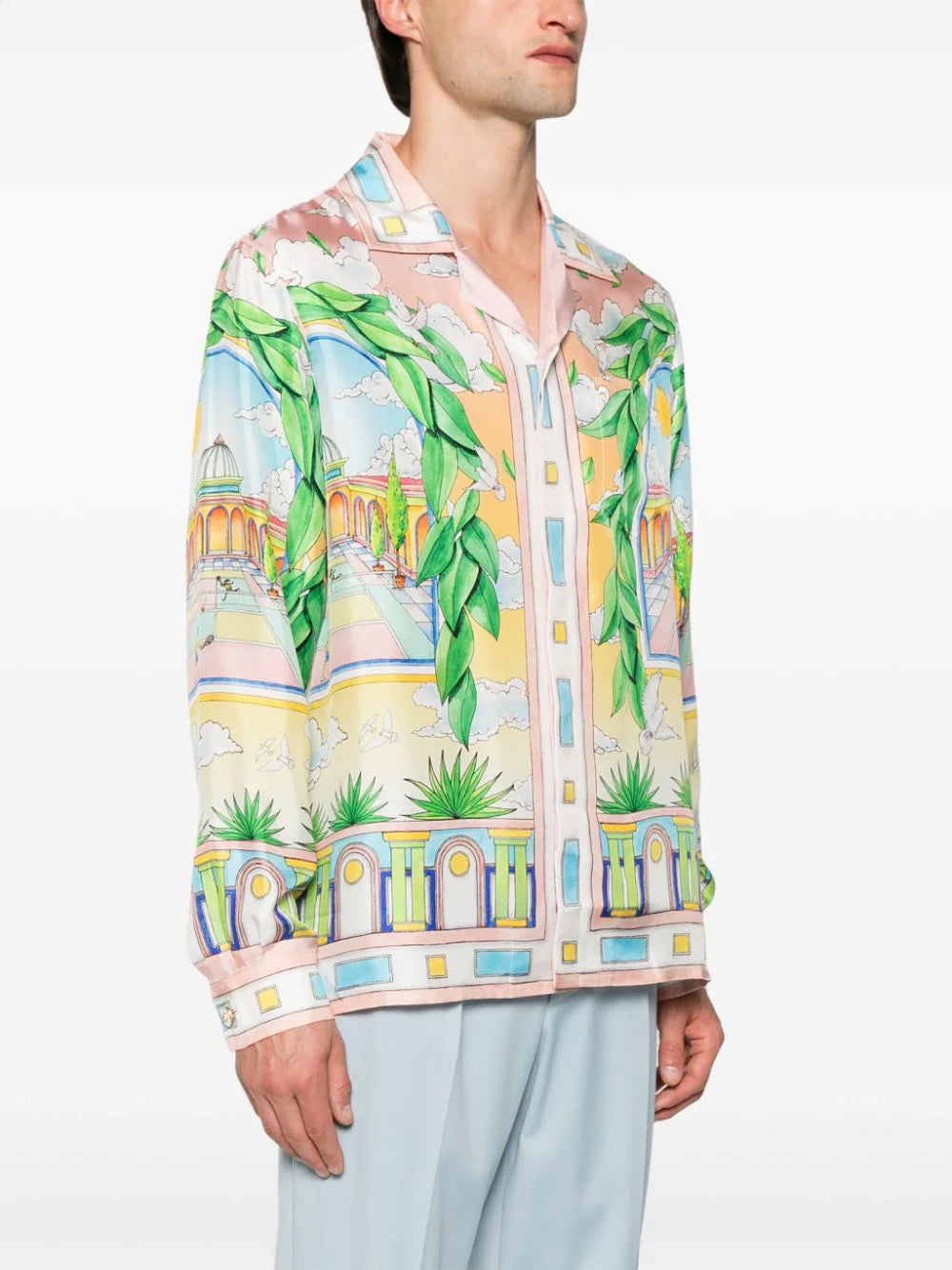 Casablanca  Paysage Ideal silk shirt