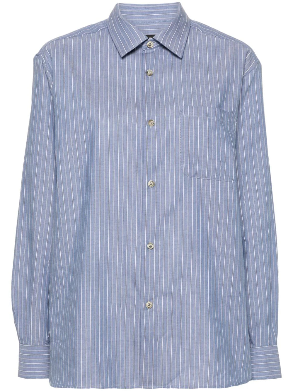A.P.C.  halo-stripe long-sleeve shirt