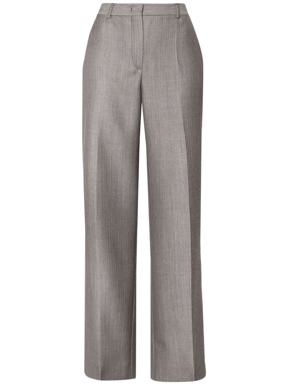 Alberta Ferretti  pressed-crease wool trousers