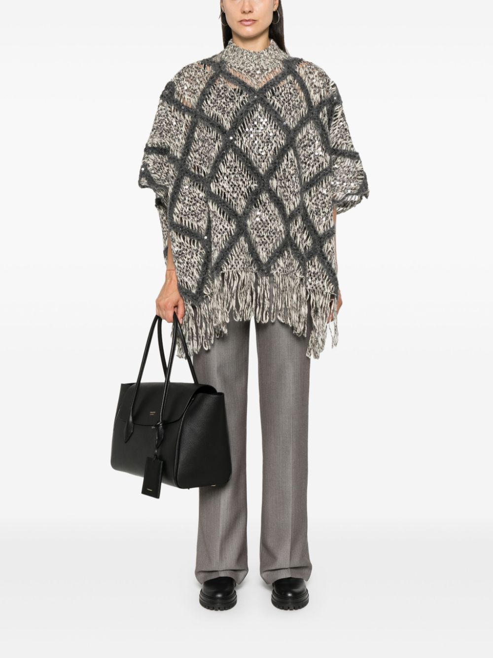 Alberta Ferretti  pressed-crease wool trousers