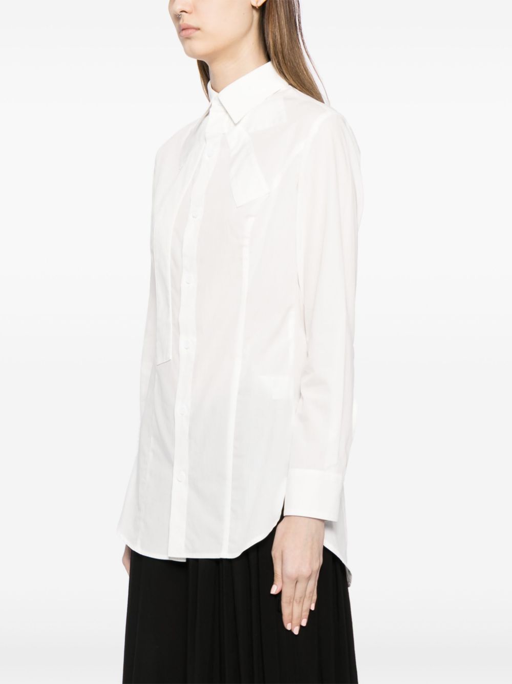 Yohji Yamamoto bow-detail cotton shirt