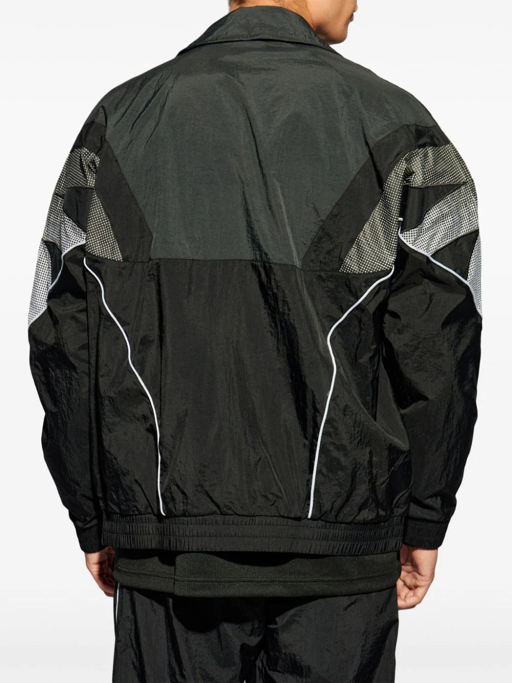 adidas  logo zip-up windbreaker jacket
