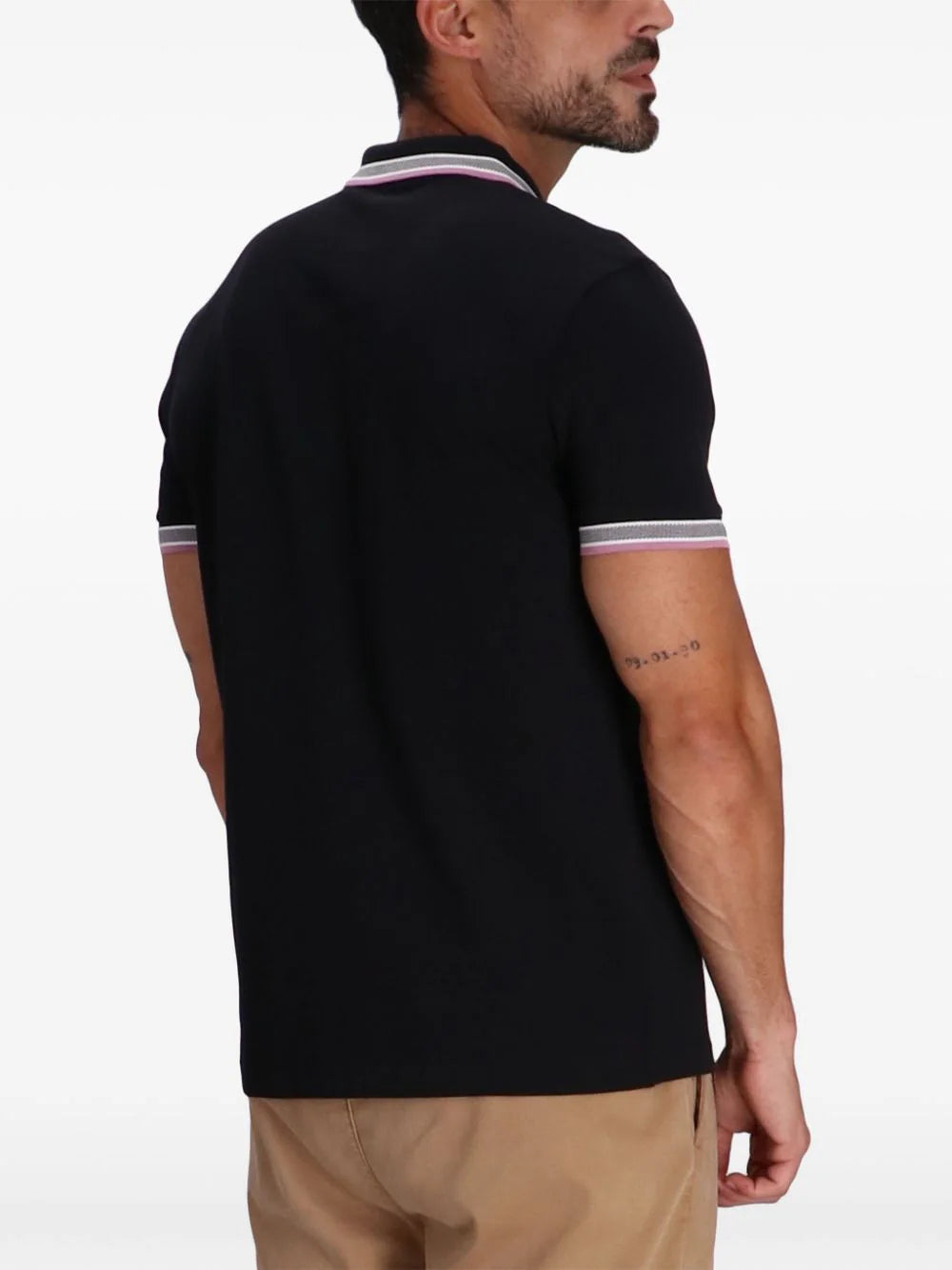 BOSS  logo-embroidered cotton polo shirt