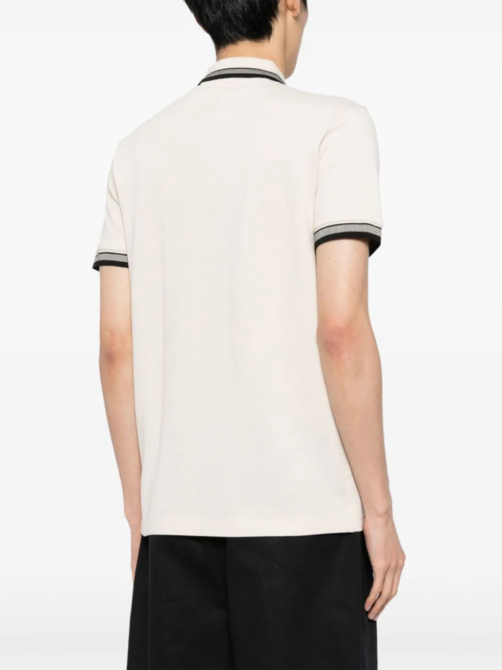 BOSS  logo-embroidered cotton polo shirt