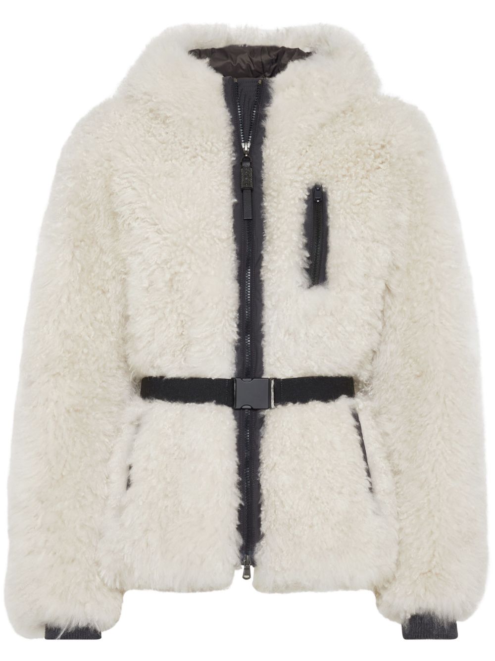 Brunello Cucinelli  Plush shearling jacket