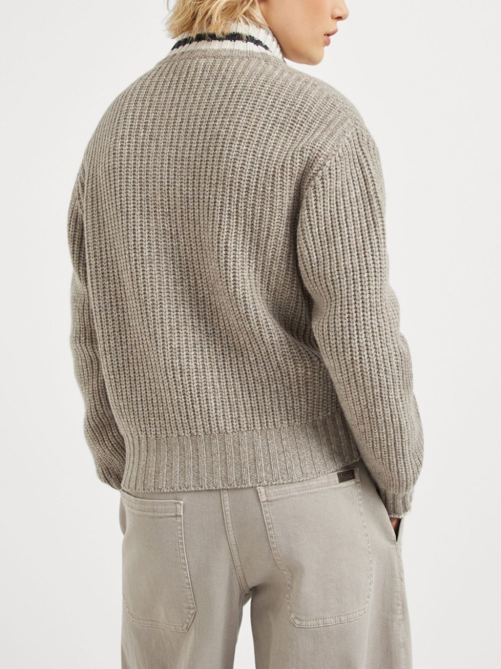 Brunello Cucinelli ribbed knit cashmere cardigan