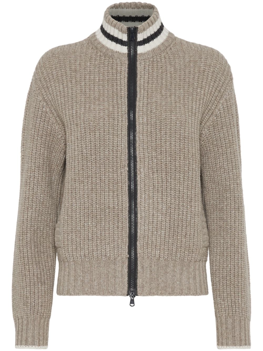 Brunello Cucinelli  ribbed knit cashmere cardigan