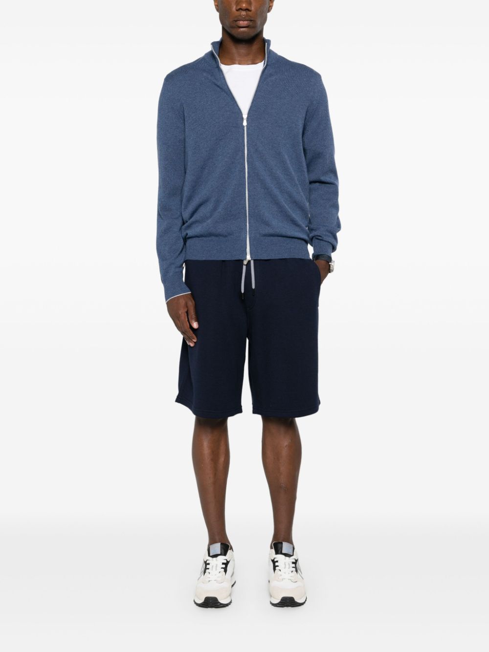 Brunello Cucinelli zip-up cashmere jumper