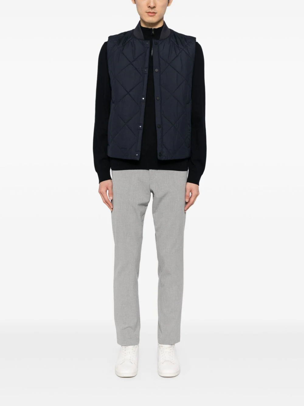 BOSS  diamond-quilted water-repellent gilet