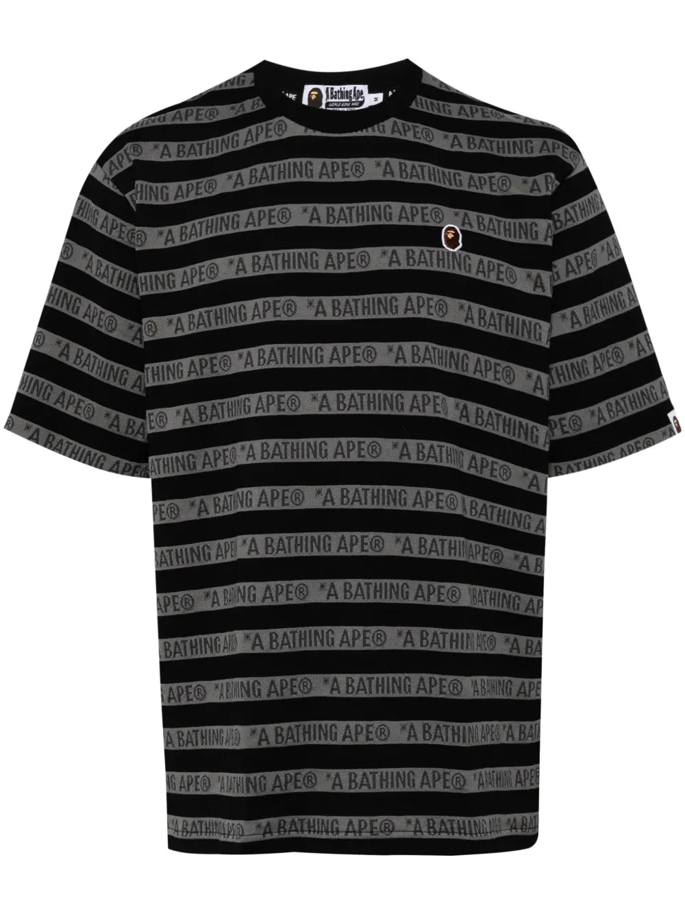 A BATHING APE®  all-over logo-print cotton T-shirt