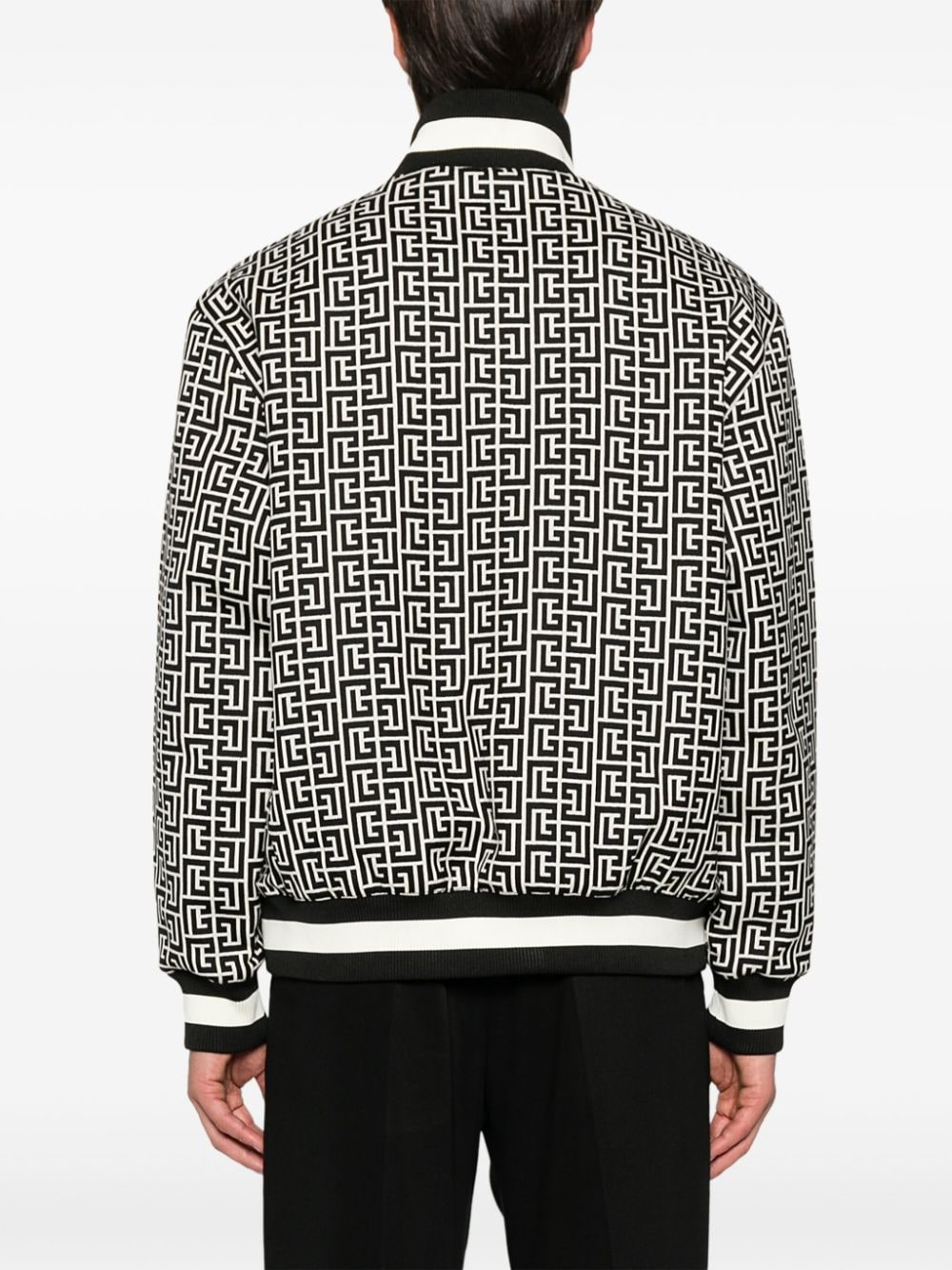 Balmain Monogram reversible bomber jacket