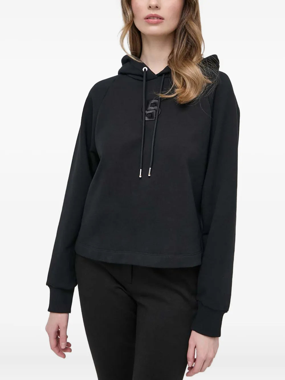 BOSS  logo-embroidered hoodie