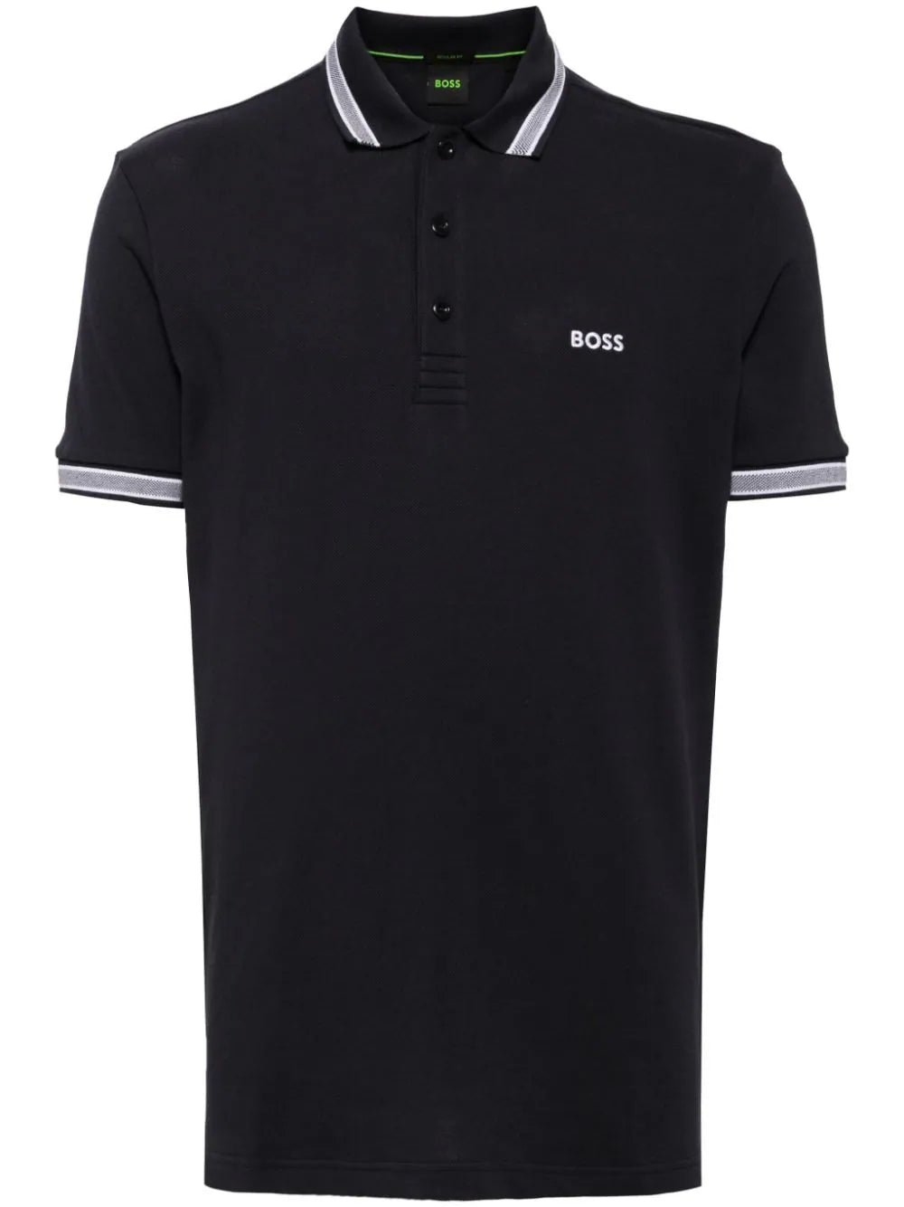 BOSS  embroidered logo cotton polo shirt