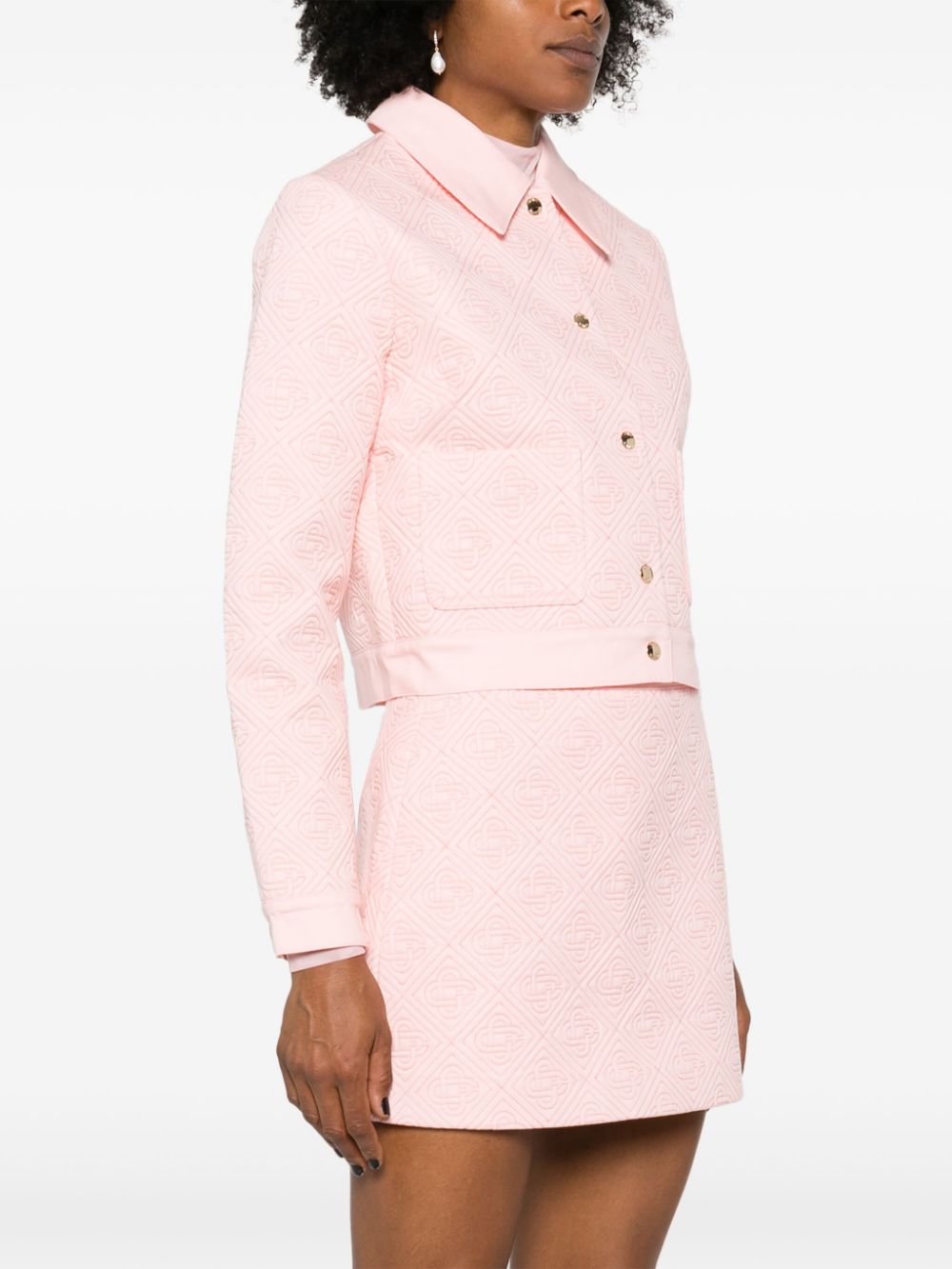 Casablanca  logo-quilted shirt jacket