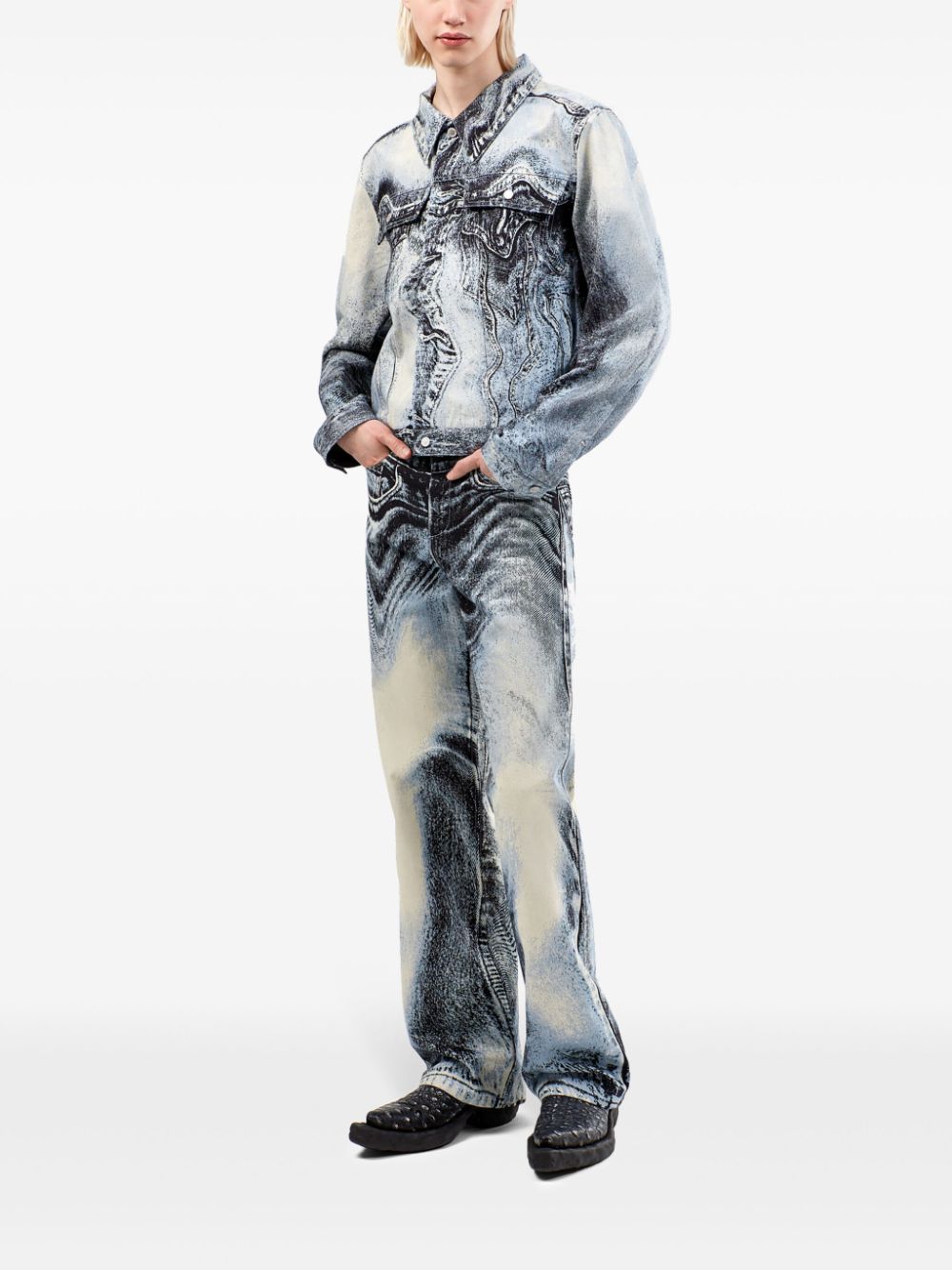 CamperLab swirl-print denim jacketv
