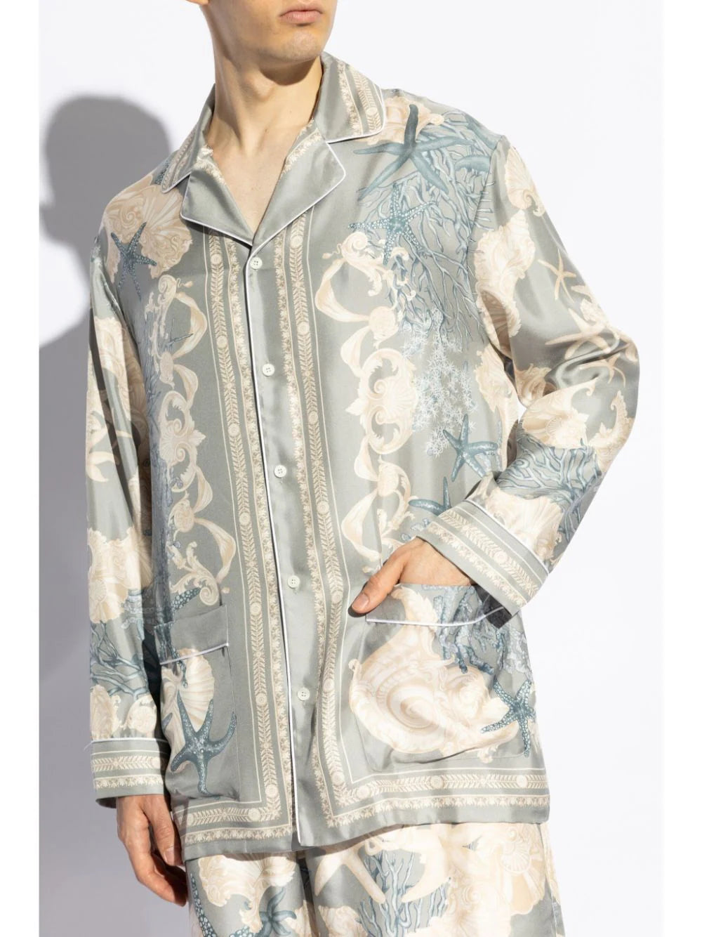 Versace  Barocco Sea silk shirt