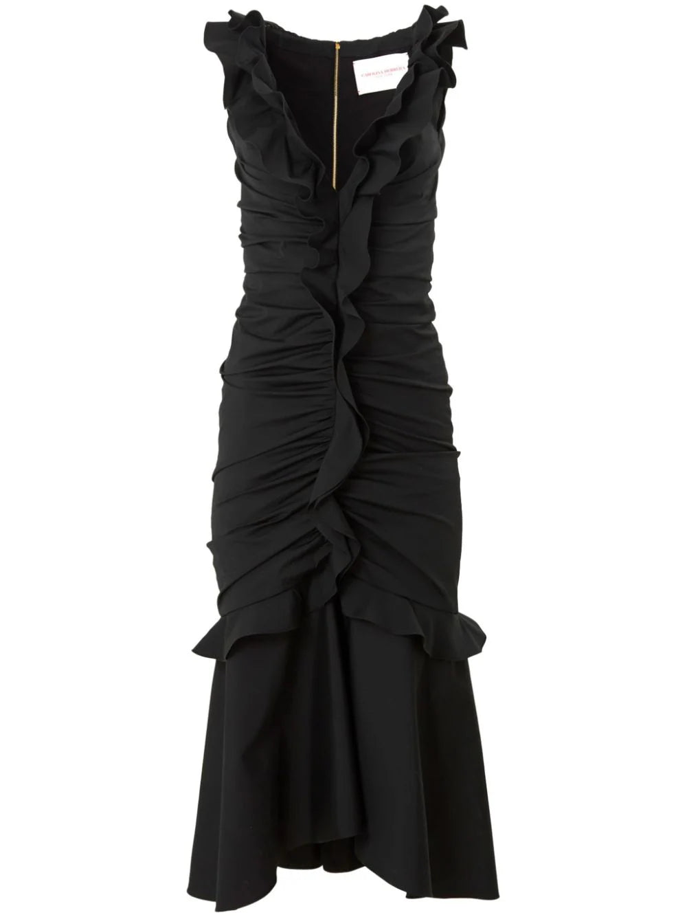Carolina Herrera  ruffle-embellished midi dress